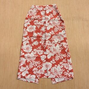 Old Navy Skirt Floral Linen Blend Maxi Boho Summer‎ Beach Casual Women's XS